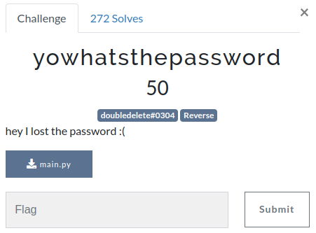 yowhatsathepassword